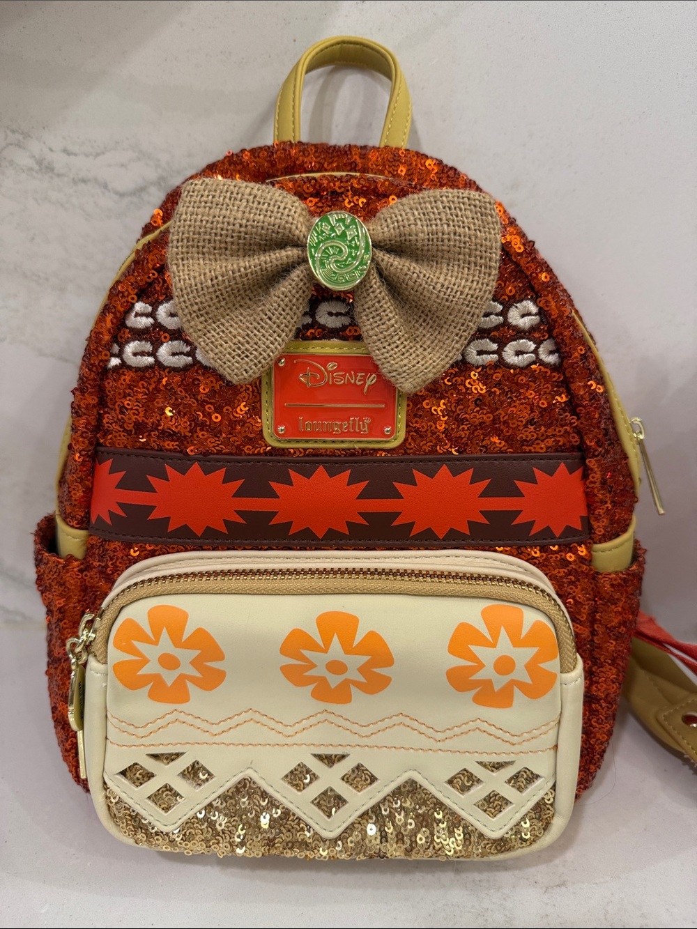 Disney x Loungefly Moana Heart of Te Fiti Sequin Mini Backpack